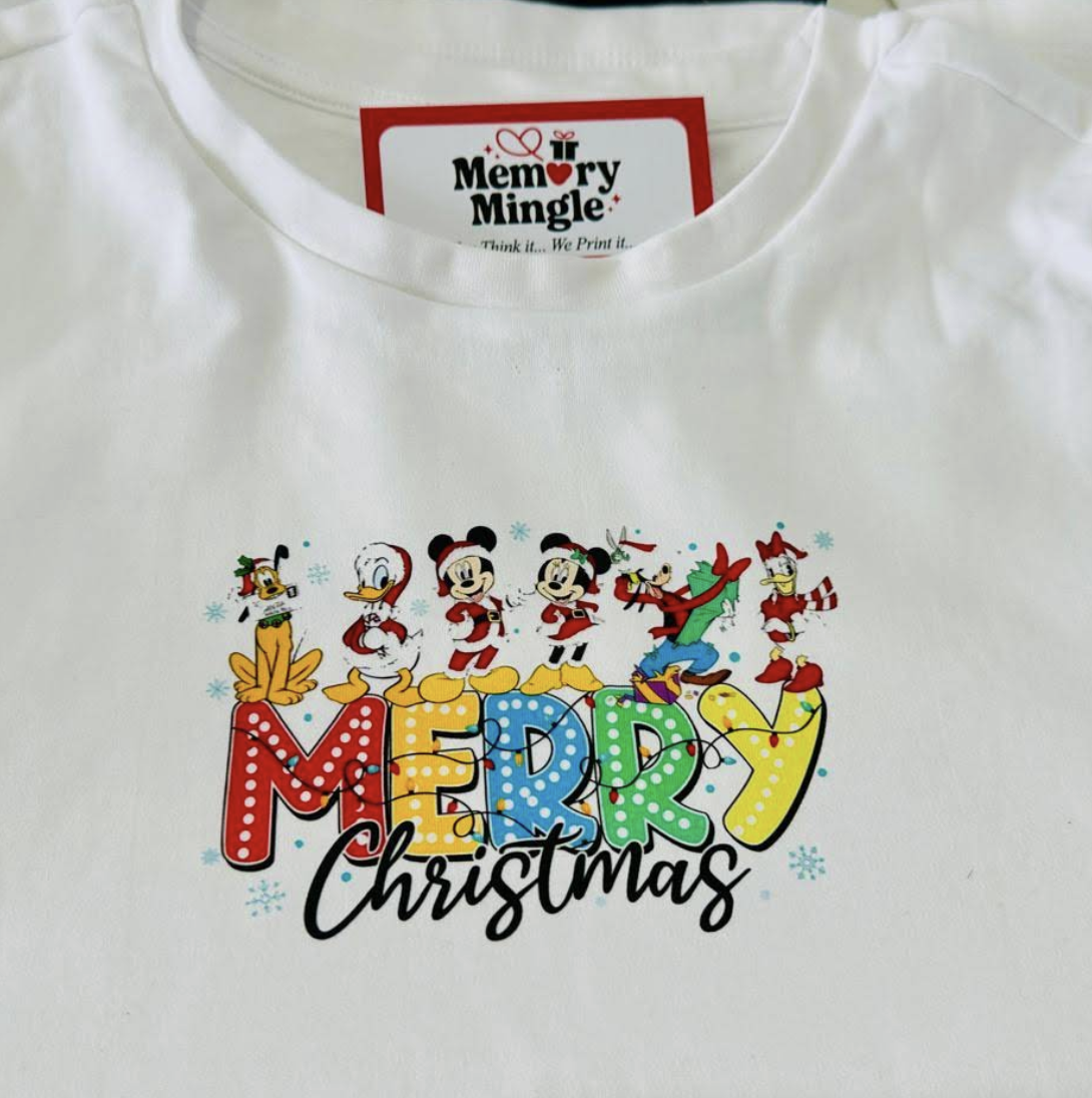 Merry Christmas Disney tee